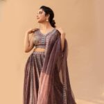 Priyanka Mohan Instagram - Purple Haze💜 Styled by @pallavi_85 @openhousestudio.in Outfit @surbhiguptaofficial Earrings @houseofqc M&H @kalwon_beauty @marella_makeupstudio 📸 @kiransaphotography