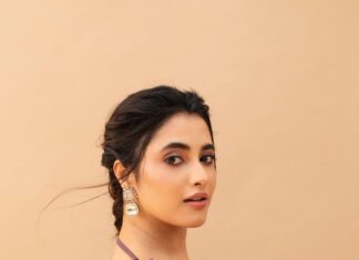 Priyanka Mohan Instagram - Purple Haze💜 Styled by @pallavi_85 @openhousestudio.in Outfit @surbhiguptaofficial Earrings @houseofqc M&H @kalwon_beauty @marella_makeupstudio 📸 @kiransaphotography