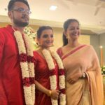 Priyanka Nair Instagram – Happy married life my dear Manju @m_manjari and Jerin 😍
#happymarriedlife #manjari
