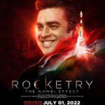 R. Madhavan Instagram – NEW POSTER FOLKS —
The story of a great scientist, a true patriot, who was turned into a villain in the blink of an eye. 

Rocketry The Nambi Effect releasing in theatres on 1st July 2022

@actormaddy @nambi661 @vijaymoolan #RocketryTheFilm @27invests @agscinemas @yrf @ufomoviez @pharsfilm