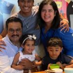 R. Sarathkumar Instagram – All the stress vanish when your loved one’s are around you, showered with love on father’s day @varusarathkumar @rayanemithun @poojasarathkumar @sarathrahhul
. 
. 
. 
. 
. 
. 
. 
#family #love #happy #instagood #life #baby #familytime #fun #photooftheday  #kids  #cute #beautifulfamily #smile  #picoftheday  #summer #happiness #food #dadlife #home  #familia #fatherdaughter #fathersday #fatherhood