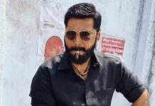 R. Sarathkumar Instagram - Guessing????? Any guesses??? . . . . . . #newlook #newstyle #trending #blackshirt #bullet #coolers