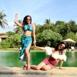 Raiza Wilson Instagram - Revisiting the memories from our modeling days !! @theleelagoa #theleelagoa The Leela Goa