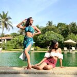 Raiza Wilson Instagram - Revisiting the memories from our modeling days !! @theleelagoa #theleelagoa The Leela Goa