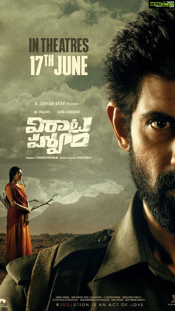 Rana Daggubati Instagram - The epic saga of Love and revolution begins early! #VirataParvam Grand Worldwide Release on JUNE 17th 🔥 #VirataParvamOnJune17th @saipallavi.senthamarai @nanditadasofficial @venuudugulafilm @pillumani @naveenchandra212 #SreekarPrasad @sureshproductions @slv_cinemas