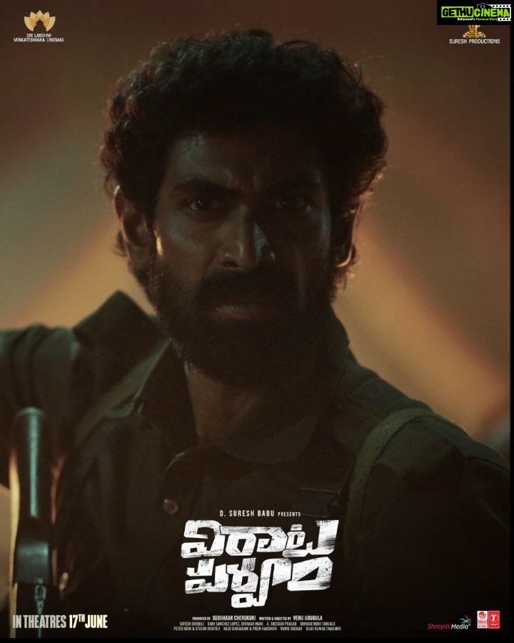 Rana Daggubati Instagram - Witness the epic tale of LOVE and REVOLUTION on the big screens in 5οΈβ£ days π₯π₯ #VirataParvam IN CINEMAS JUNE 17 π₯ @saipallavi.senthamarai @nanditadasofficial @venuudugulafilm @pillumani @naveenchandra212 #SreekarPrasad @dancinemaniac @sureshproductions @slv_cinemas