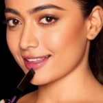 Rashmika Mandanna Instagram - RENÉE Madness, Black pH lipstick that gives a pink Payoff! @reneeofficial Brings out the natural pink tone and hue that makes your lips pout ready or maybe for something more. 😉 Available on www.reneecosmetics.in #ReneeCosmetics #Madness #PhStick #BlackLipstick #Partnership