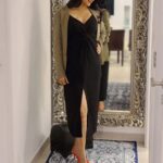 Reenu Mathews Instagram - For those who asked for a full look of the outfit I wore 👗@zara 👠@mango . . #dinnertime #blackdressnight #reenumathews #lifeindubai Emirate of Dubai