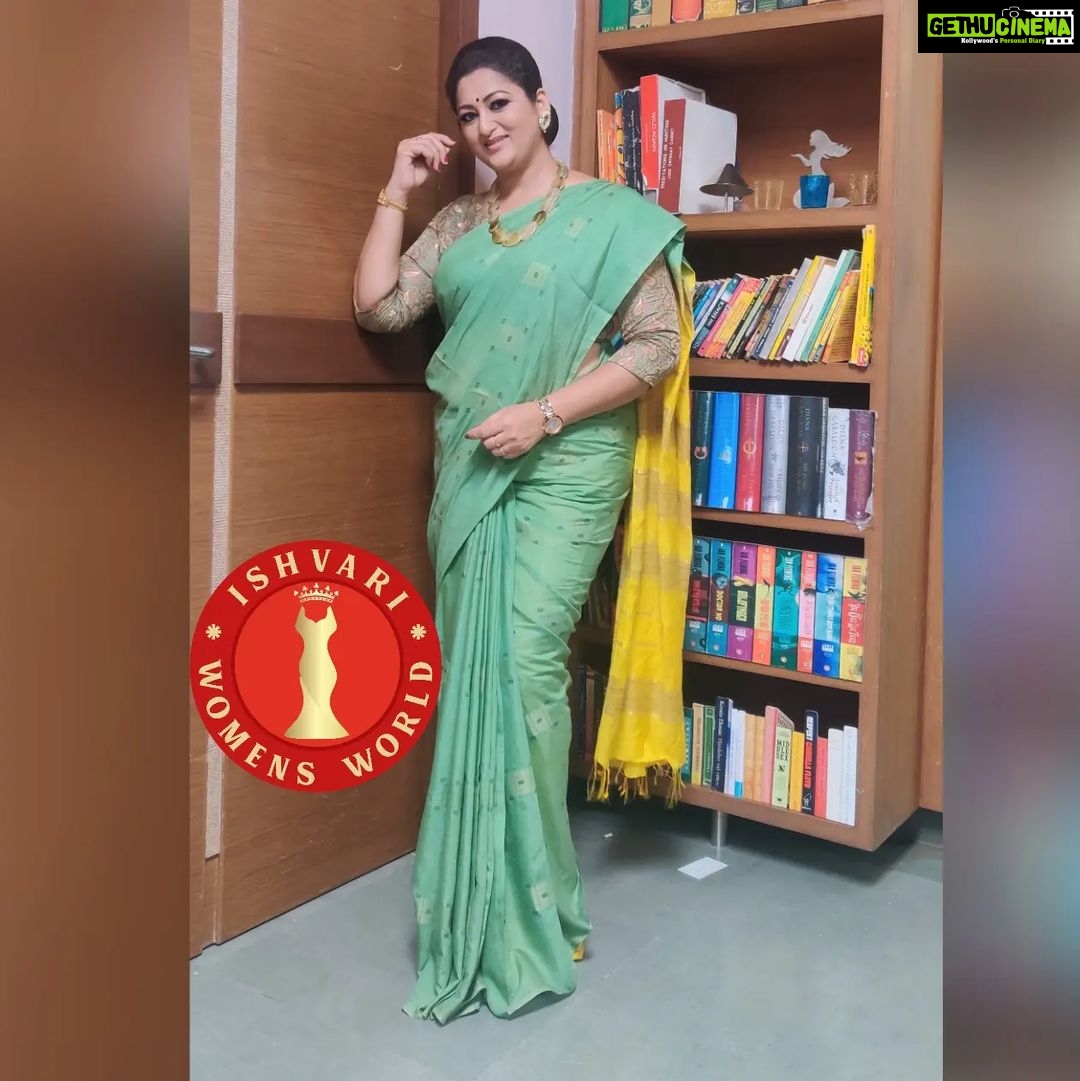 Rekha Krishnappa Instagram - Elegant saree from @ishvari.womens.world Goes with Yellow contrast blouse Thank you so much for this beautiful saree. #sareecollections #sareedraping #sareestyle #sareelove #sareeindia #sareeonlineshopping #sareefashion #sareeaddict #sareelover Chennai, India