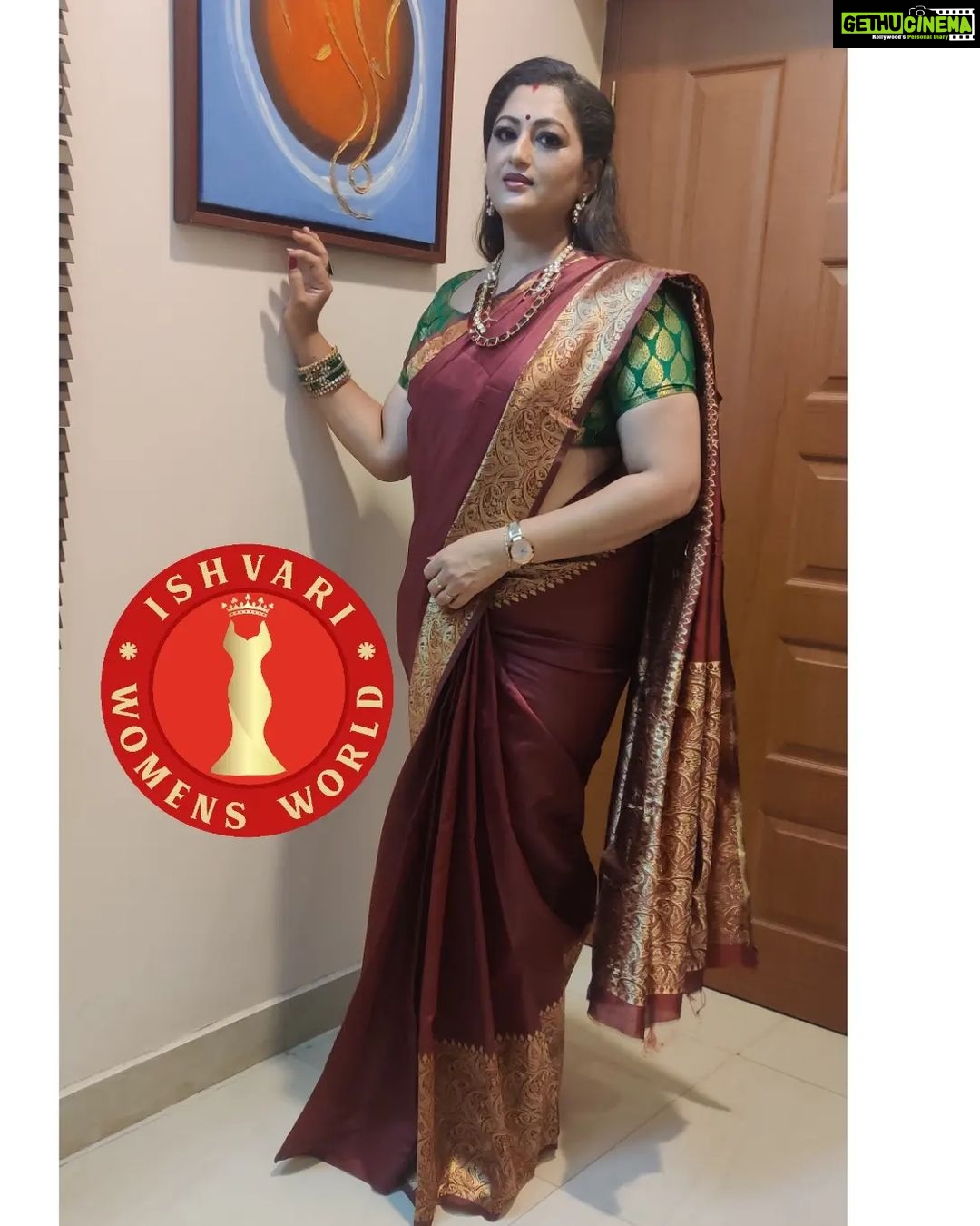 Rekha Krishnappa Instagram - The perfect match for your saree is not any jewelry but your smile.. ☺️ Thank you so much for this saree @ishvari.womens.world Browse into the page for more beautiful designs and colourful sarees.. . . #sareecollections #sareedraping #sareestyle #sareelove #sareeindia #sareeonlineshopping #sareefashion #sareeaddict #sareelover Chennai, India