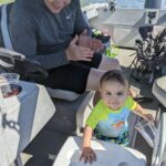 Richa Gangopadhyay Instagram - A hot, but beautiful 🌞 day boatin' with my favorites on the Columbia River 🏞 with beautiful views of Mt. St. Helens 🗻. Luca loves his first boating/fishing adventure! 🚤🎣