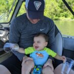 Richa Gangopadhyay Instagram - A hot, but beautiful 🌞 day boatin' with my favorites on the Columbia River 🏞 with beautiful views of Mt. St. Helens 🗻. Luca loves his first boating/fishing adventure! 🚤🎣