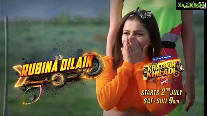 Rubina Dilaik Instagram - Khatron se bachne ka nahi hai koi scope, chaahe bhaagein yeh kisi bhi ore💣 Dekhiye #KhatronKeKhiladi, 2nd July se, har Sat aur Sun, raat 9 baje, sirf #Colors par! #KKK12 @itsrohitshetty @rubinadilaik @marutisuzukiofficial @chargedbythumsup