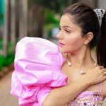 Rubina Dilaik Instagram - I am a genie 🧞‍♀️ in a bottle, you gotta rub me the right way . . . . . Styled by: @ashnaamakhijani @styledbyashna Outfit: @ankurjofficial Neckpiece : @blingvine
