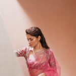 Ruhani Sharma Instagram - TO BE SOFT IS TO BE POWERFUL 🌷🌷 . . . . . 📸 @shaktismaran Makeup @makeuphairbyrahul Hair @saikrishnabandari Styled by @thejaswi_kotha Saree @issadesignerstudio