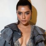 Ruhi Singh Instagram – Eyes on the 🏆 

Outfit @niveditasaboocouture 
Hmua @makeupbynidhikaushal 
Pictures @hrishi_gharat