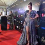Ruhi Singh Instagram – Some really fun moments from the @missindiaorg awards night! 
Thank you @niveditasaboocouture for the beautiful gown
Hmua @makeupbynidhikaushal