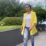 Sadha Instagram - Sunday vibes!!! 💛🤍 Styled by @sravya_lp Blazer - @veromodaindia tshrt- @hm 📷 @teamkeshuphotography @they_call_me_keshu #sadaasgreenlife #sadaa #reelsofinstagram #instagramreels