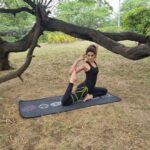 Sakshi Chaudhary Instagram - Happy International Yoga day!!!! This pose is called Eka Pada Rajakapotasana aka Mermaid Pose. I used to think I am flexible till a couple of years back and then I started my dedicated yoga practice journey with @shubham_bhardwaj_yoga_teacher. I was so wrong. I was stiff as hell! Took a lot of pain, crying, injury to reach a comfortable place but still a long way to go where I wanna reach in my practice. The only thing required is a consistent effort! So so important! The best combination for me I have found is mixing strength training with Yoga, which I feel does kind of takes more time to reach the flexibility level because strength training kinda makes you a little stiff. So balance and slowly and steady gonna reach where I want to! #internationalyogaday #yoga #fitness #meditation #yogapractice #yogainspiration #love #yogalife #yogaeverydamnday #yogi #mindfulness #yogalove #workout #gym #yogaeveryday #motivation #namaste #health #wellness #yogagirl #yogaeverywhere #nature #fitnessmotivation #yogapose #healing #fit #peace
