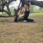 Sakshi Chaudhary Instagram - Happy International Yoga day!!!! This pose is called Eka Pada Rajakapotasana aka Mermaid Pose. I used to think I am flexible till a couple of years back and then I started my dedicated yoga practice journey with @shubham_bhardwaj_yoga_teacher. I was so wrong. I was stiff as hell! Took a lot of pain, crying, injury to reach a comfortable place but still a long way to go where I wanna reach in my practice. The only thing required is a consistent effort! So so important! The best combination for me I have found is mixing strength training with Yoga, which I feel does kind of takes more time to reach the flexibility level because strength training kinda makes you a little stiff. So balance and slowly and steady gonna reach where I want to! #internationalyogaday #yoga #fitness #meditation #yogapractice #yogainspiration #love #yogalife #yogaeverydamnday #yogi #mindfulness #yogalove #workout #gym #yogaeveryday #motivation #namaste #health #wellness #yogagirl #yogaeverywhere #nature #fitnessmotivation #yogapose #healing #fit #peace