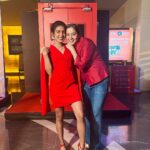 Samyuktha Hegde Instagram - Red may be blood, but it’s also love. Red may be anger, but it’s also power! Red is beautiful. It’s poetry. . . . Thurthu Nirgamana Premiere night ❤️ PS: Swipe to see my Amma’s cute photo ❤️ #Thurthunirgamana #kannadamovie #redlife