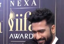 Sanchita Shetty Instagram - My favourite Vicky moment with @vickykaushal09 @ IFFA 🤍🤍 #iffa2022 #abudhabi #dubai #vickykaushal #sanchita #sanchitashetty #spreadlovepositivity ❤️