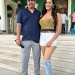 Sanjana Singh Instagram - thank you so much suraj Sir for being kind and supportive it is really amazing experience, Producer :@lyca_production Director : suraj sir movie name : Naai sekar returns