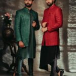 Santhosh Prathap Instagram - Different styles of Bhandgalas in Maroon and Bottle green paired with Kurtas #Singarajah #Groomsofsingarajah #Bespoke #Madetomeasure #Sherwani #Kurtaformen #Tamilwedding #Indianwedding #Singarajahmenswear #SingarajahShoes #Formalshoes #Veshti #Cocktailwear #Groomsinspiration #Mensfashion