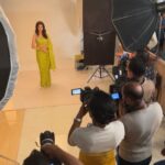 Saumya Tandon Instagram – Behind the scene #BTS of a Ad shoot. 
So many people behind the camera and on the camera make a shoot , it’s a huge team work. It’s not as simple as it looks , a 30 sec Ad can take 12 hours to shoot , sometimes more . #adshoot