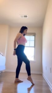 Sherin Instagram - Tag someone who should do this trend! Disclaimer- please be careful while making such videos. There is a risk of falling and hurting yourself so please be aware of these risks before trying stunts like these. #sherin #trend #321bang #handstand #letsgo #yoga