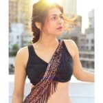 Shraddha Das Instagram - You, me, and a beautiful black saree 🖤😉 📸 @snehzala Styling : @artbyavnee Saree : @tantra_rj Jewellery : @aquamarine_jewellery Make up : @hareshwarp Hair : @gouriepatil #saree #blacksaree #sareelove #shraddhadas Mumbai, Maharashtra