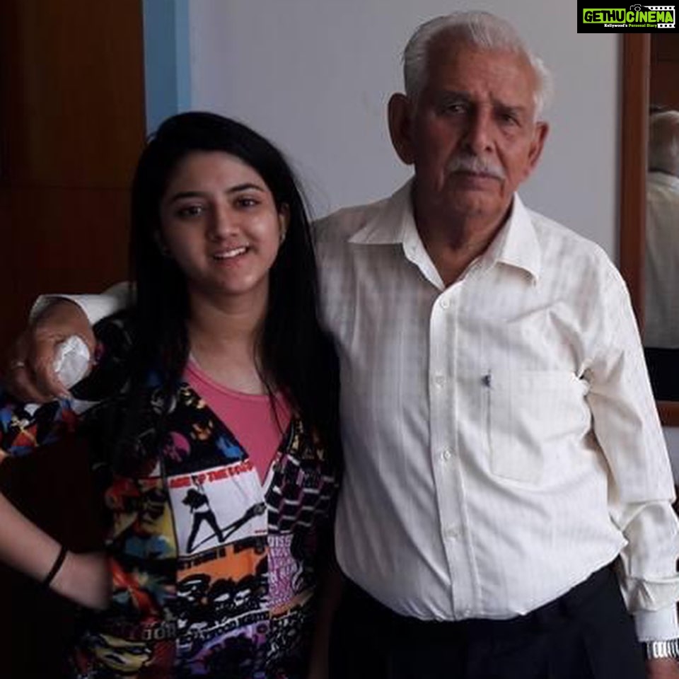 Shriya Sharma Instagram - I hope to keep making you proud, to make you smile always…and to keep you alive through me Dado. I will really badly miss our phone calls, conversations on law and english…and just the “de talli”. Thank you for shaping me into who I am and for constantly looking out for me. I pray and hope to continue to receive your blessings and your love even from up above. Till we meet again, Love alwayss and forever!