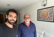Sibi Sathyaraj Instagram - Hey guys!Appa and myself will be watching #Maayon along with our family,friends and audience in #Palazzo theatre today at 4:30 pm.See you all there 😊🙏🏻 #Maayon #ArulMozhiManickam @doublemeaningproductions @thedirkishore @itstanya_official @the_ksravikumar @apinternationalfilms #RamPrasad @pvrcinemas_official