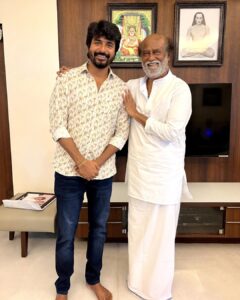 Sivakarthikeyan Instagram - With the DON of Indian cinema 🙏❤️ Met super star @rajinikanth sir and got his blessings.. That 60 minutes will be a lifetime memory..Thank you so much Thalaiva for your time and valuable appreciations for #DON 🙏🙏❤️❤️❤️