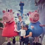 Soha Ali Khan Instagram – Somewhere over the rainbow, this happened 🌈 #peppapigworld #london Peppa Pig World