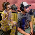 Soha Ali Khan Instagram - A sneak peek into the recording of the first audiobook of Inni and Bobo 🐾 #inniandbobo #audiobook #author #collaboration @penguinindia @penguinsters #childrensbooks