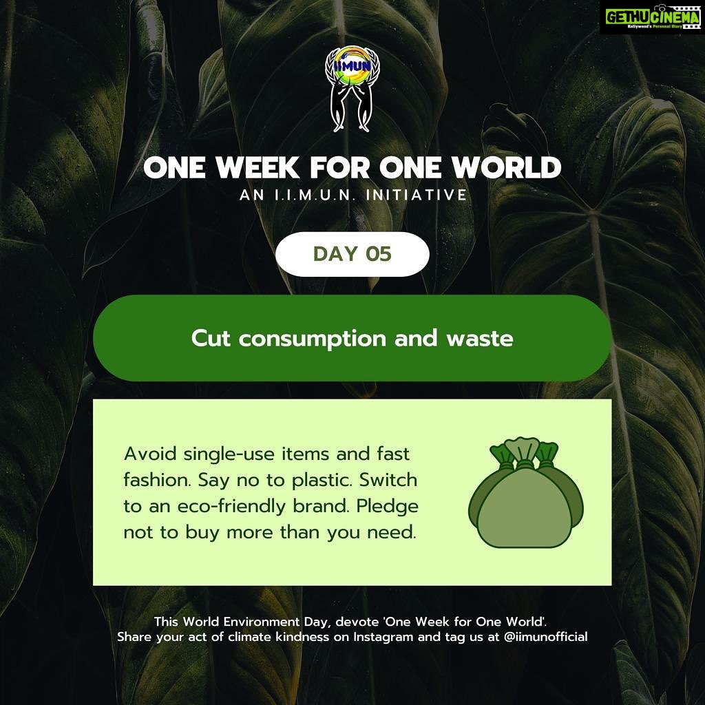 Sonakshi Sinha Instagram - As we mark the 3rd anniversary of One Week for One World- the world is dealing with a bigger climate crisis than ever. But as we look forward to big policy changes, we must not forget that individual action is the greatest weapon we have to save this planet. This #WorldEnvironmentDay, that is 5th June onwards, let’s do one simple task each day for the upcoming week to save the environment… who knows it could also become a lifestyle change! After all as the famous saying goes- ‘Count every drop, because every drop counts’ Tag @iimunofficial and me and as you do your tasks to build a greener tomorrow, by preserving today.