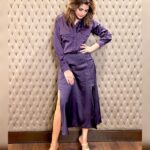 Sonali Bendre Instagram - In the p̶i̶n̶k̶ purple of health…