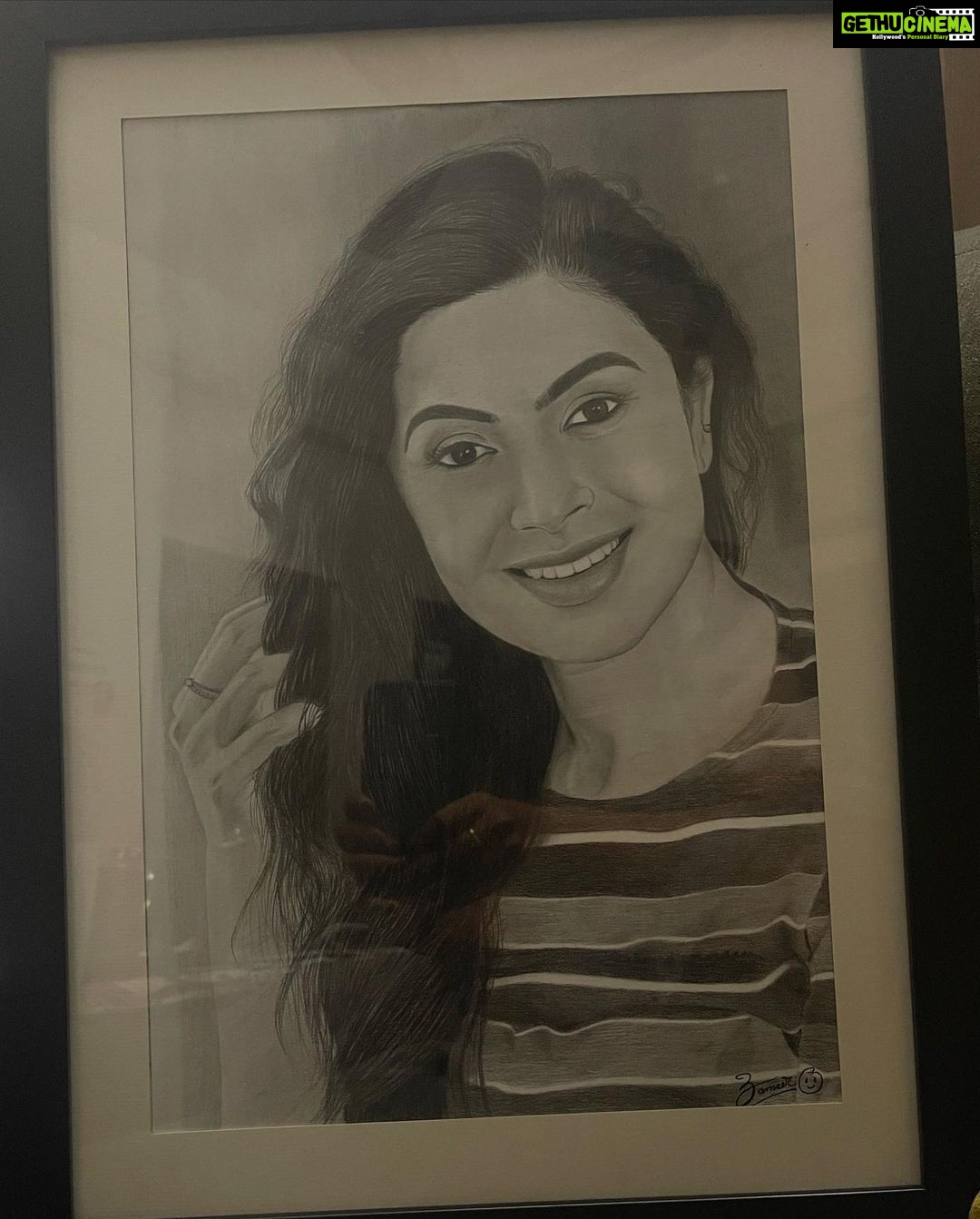 Sonu Gowda Instagram - Thank you so much @zameerarts means a lot 🤗🤗🤗, it’s not an easy job.. for the time u Ve invested, hats off to your patience and dedication towards art and the celebrities.. I wish you the best zameer.. Insta fam 🤗please have a look at this profile, he is inspiring, he is from Pune but has lot of love and respect towards Kannada industry.. Thanks @akhilesh_mh for connecting us..