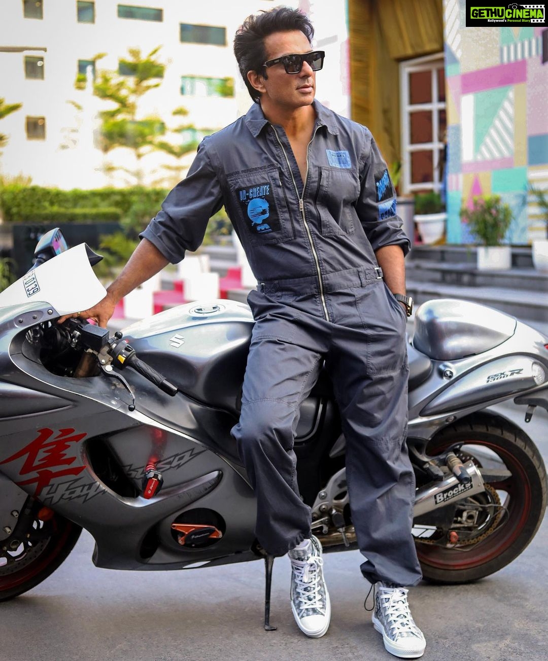 Sonu Sood Instagram - Going for a Sunday Spin 🏍