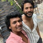 Sundeep Kishan Instagram - Proudest of that Beautiful Brain & Magnanimous Heart of yours Machan…Love You ♥️ @lokesh.kanagaraj #LCU 😉 #Hyderabad #Vikram #Maanagaram #Khaidi #Master #Michael