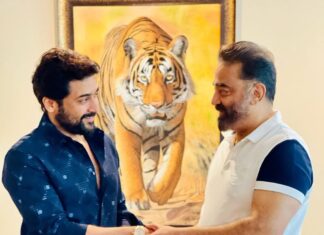 Suriya Instagram - A moment like this makes life beautiful! Thank you Anna for your #rolex @ikamalhaasan
