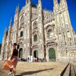 Taapsee Pannu Instagram - With all the love for the trailer and the nervous excitement in my heart bidding my final ciao to this city of art, architecture and pizza ! ❤️🇮🇹 #TapcTravels #HappyTraveller #Milan #Italy Duomo di Milano - Milan Cathedral