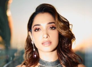 Tamannaah Instagram - I think in Pink 💕 Outfit by @amitaggarwalofficial Jewellery @karishma.joolry Styled by @shaleenanathani Assisted by @simrankumar19 Hair by @georgiougabriel Make up by @meghnabutanihairandmakeup Photographer- @leroifoto #IIFA