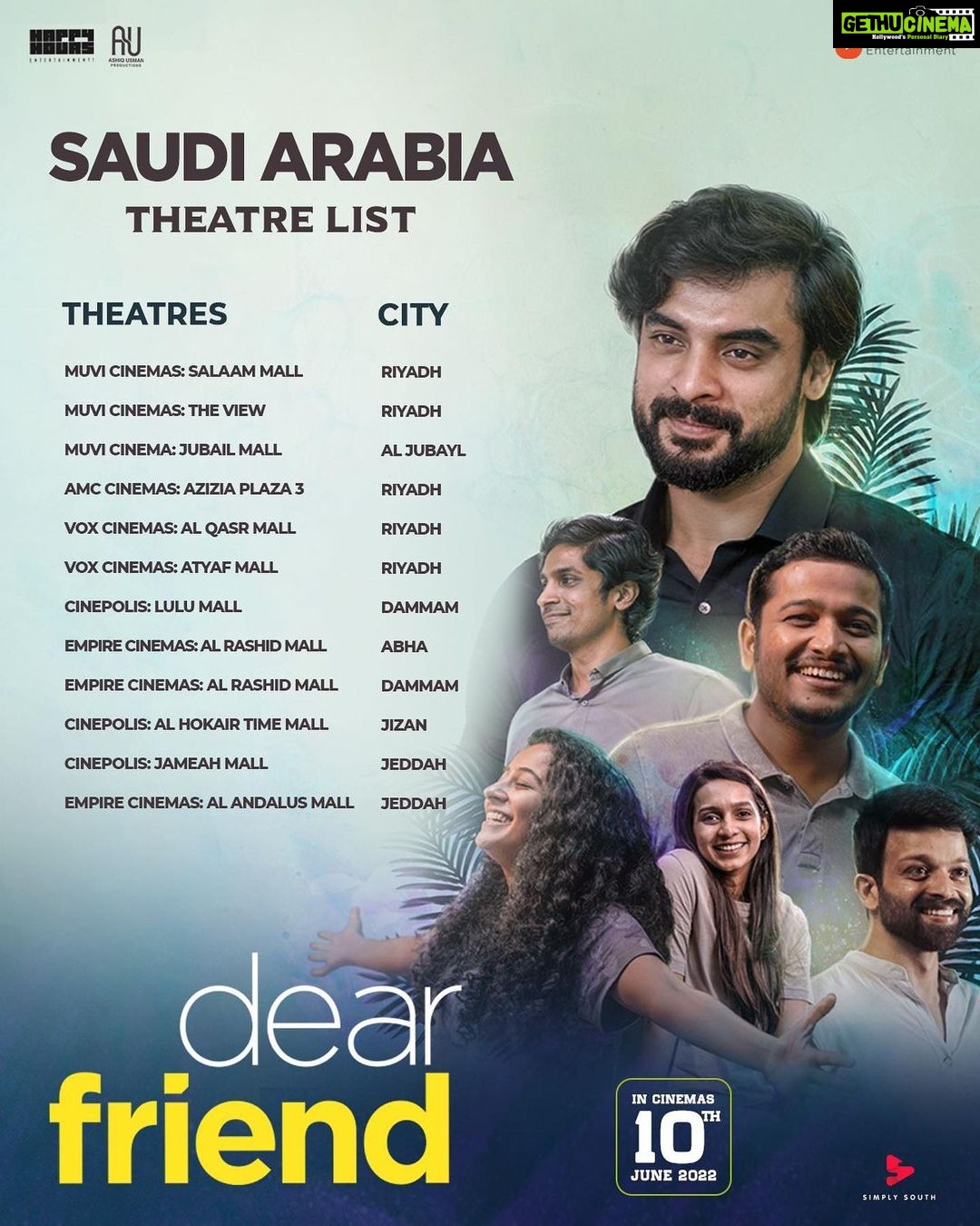 Tovino Thomas Instagram - Saudi Arabia Theatre List !