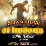 Vaani Kapoor Instagram – A tune you can’t stop humming! 
Are you ready for #JiHuzoor? 
Song OUT TOMORROW! 

Shamshera releasing in Hindi, Tamil & Telugu. Celebrate #Shamshera with #YRF50 only at a theatre near you on 22nd July.

#RanbirKapoor | @duttsanjay | @RonitBoseRoy | @saurabhshuklafilms |
@karanmalhotra21 | @adityanarayanofficial | @mithoon11 | @chinni_prakash_ |
@yrf | #Shamshera22ndJuly