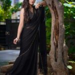 Vaishnavi Chaitanya Instagram - 🖤🖤🖤 . . . @elegant_threads_by_salma 👗