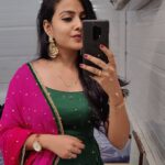 Vaishnavi Chaitanya Instagram - ❤️❤️❤️ Earrings from : @alluringaccessories.a2 Costume by : @elegant_threads_by_salma