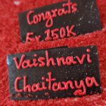 Vaishnavi Chaitanya Instagram - Thank you so much for your love and support 😍150k😍 This people made me happy with this cute surprise 😍😍 @nitishcueboy @dolly_d_cruze