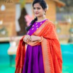 Vaishnavi Chaitanya Instagram - 💜🧡💜🧡 . . . 👗 @elegant_threads_by_salma 📸 @they_call_me_keshu Location : @studiorangasthalam